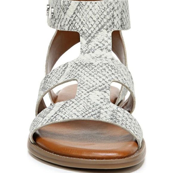 NEW FRANCO SARTO Genevia Snakeskin Embossed Sandal‎ Womens Size 9.5M Glad… - Picture 6 of 6